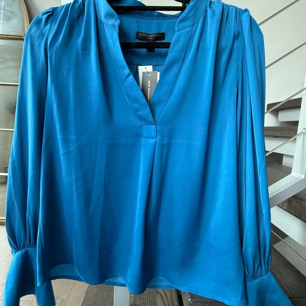 Banana Republic Vibrant Blue Blouse